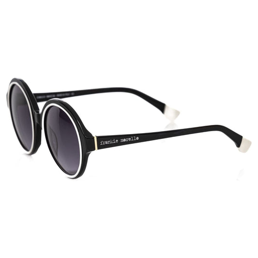 Frankie Morello Black Acetate Women Sunglass FR-22073