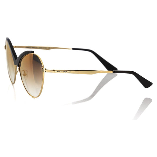 Frankie Morello Black Metallic Fiber Women Sunglasses FR-22083