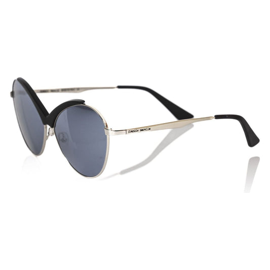 Frankie Morello Black Metallic Women Sunglass FR-22084