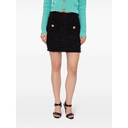 Balmain High-waisted bouclé miniskirt Skirts