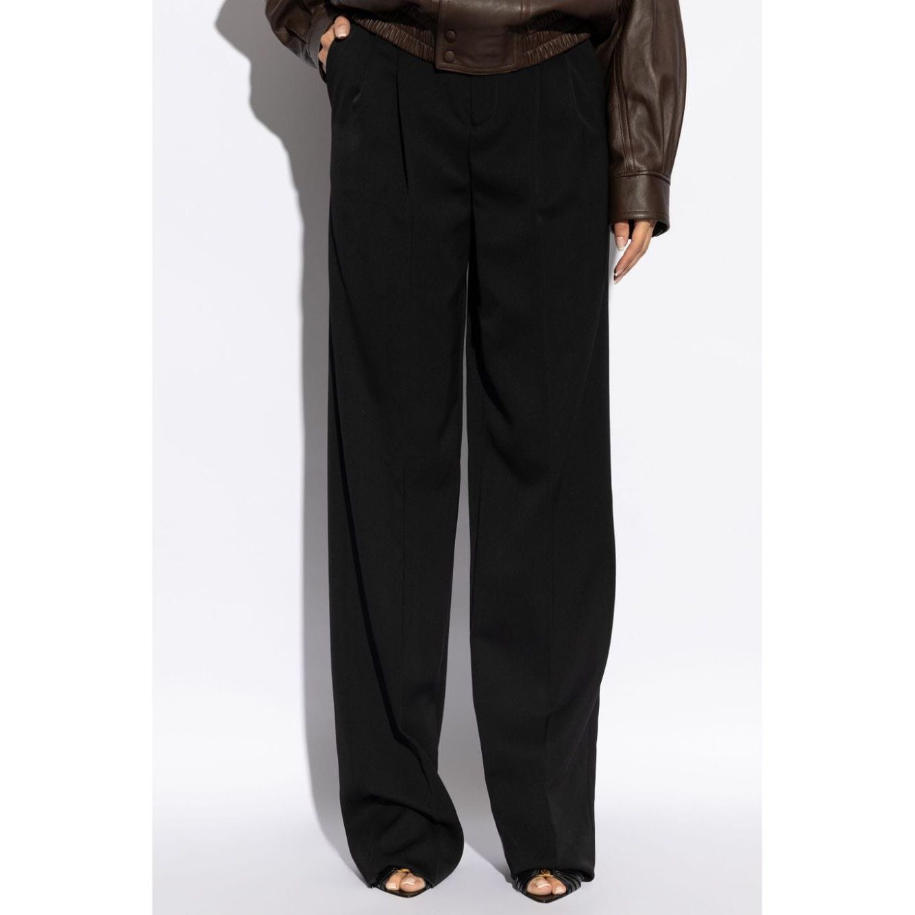 Saint Laurent grain de poudre wool trousers