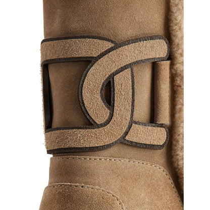 Tod's Kate suede and shearling ankle boots