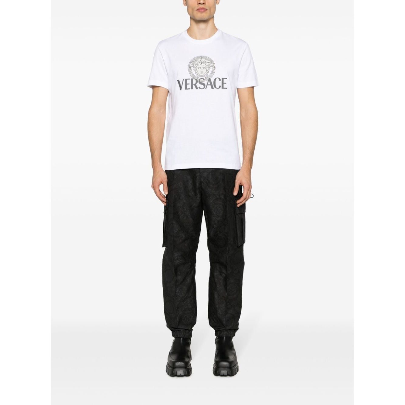 Versace Medusa logo-print T-shirt Topwear