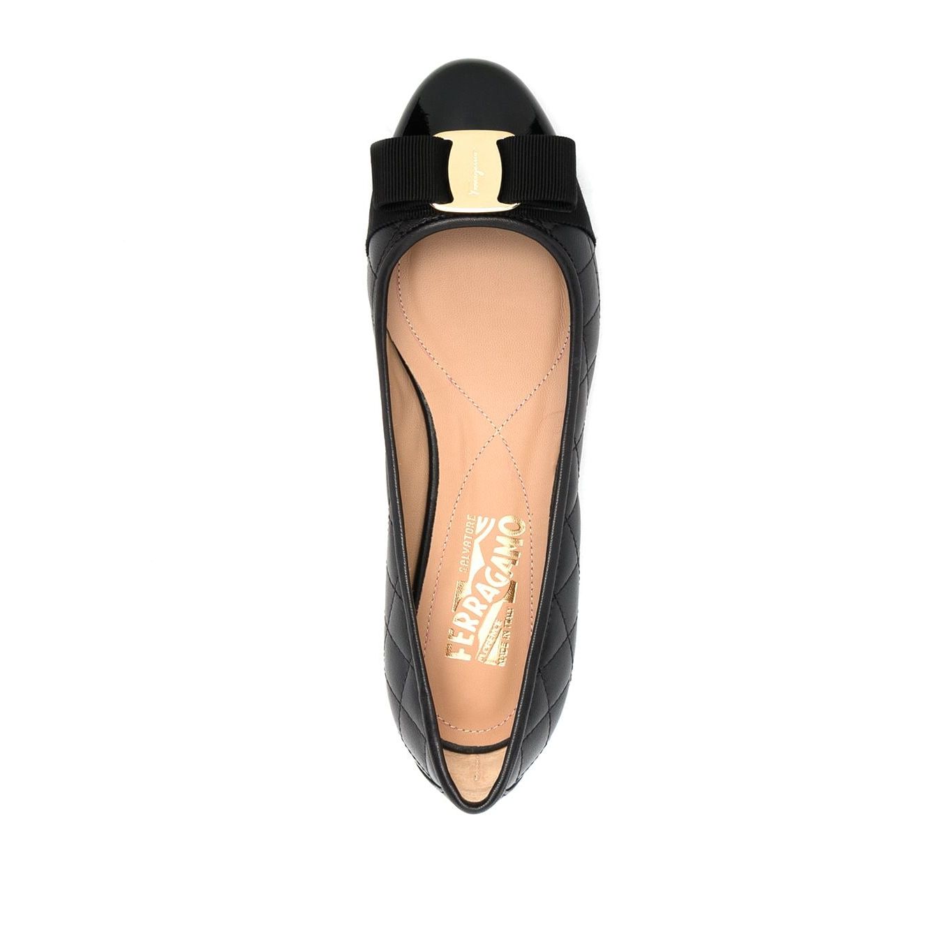Ferragamo Varina quilted ballerinas Flat Shoes
