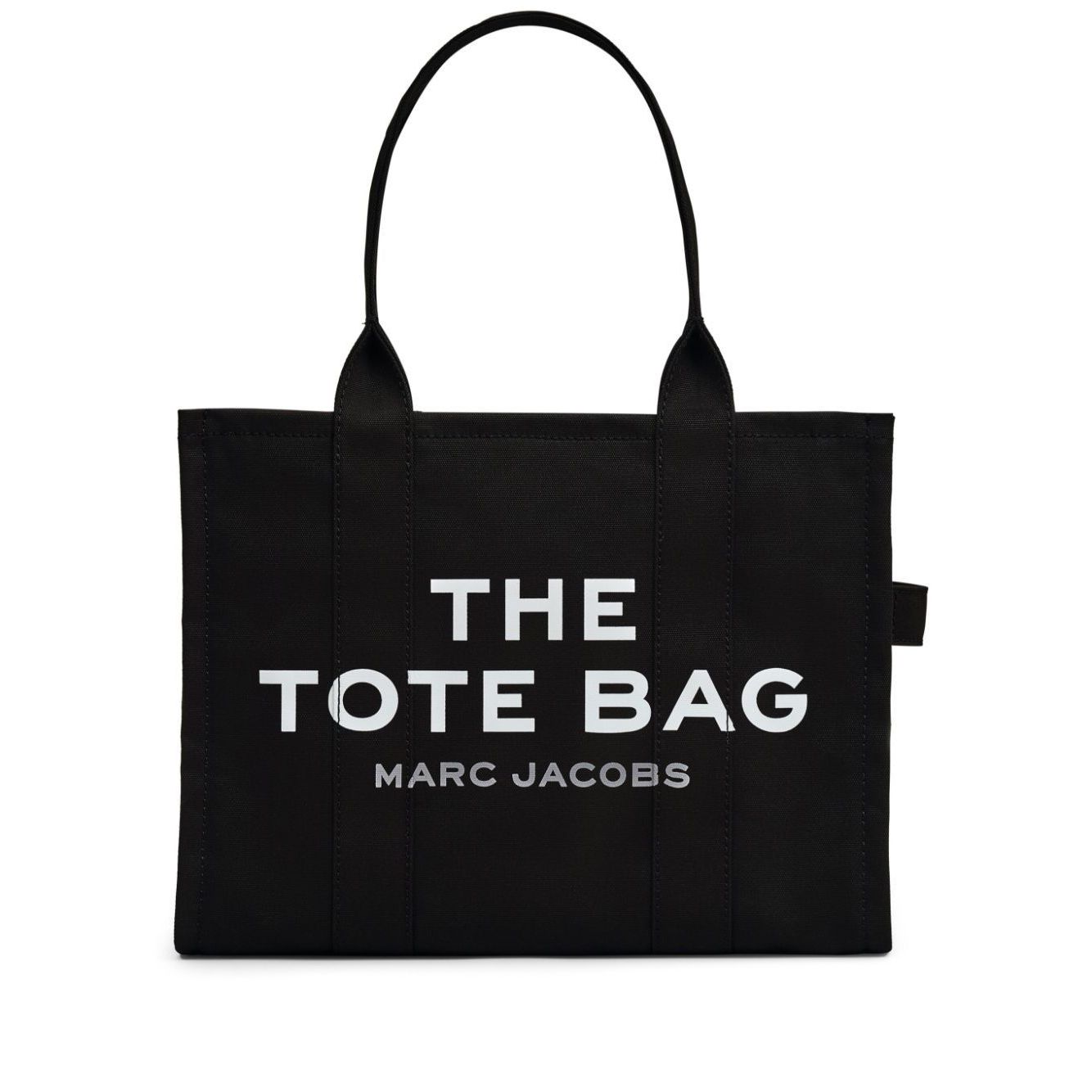 Front view with bag zipped and handles upright.