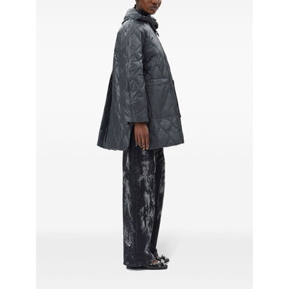 Ganni Shiny Quilt Midi Jacket Jackets