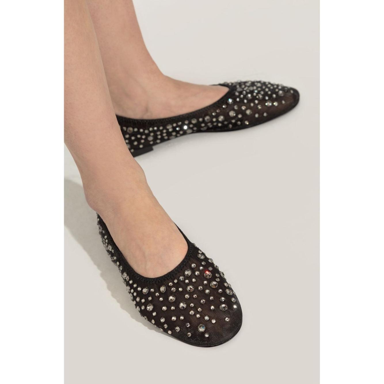 Tory Burch crystal embellished ballerina shoes 162066001-P25