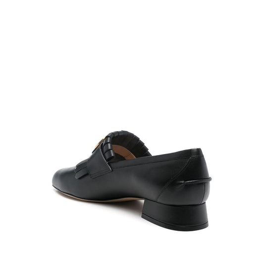 Valentino Garavani Vlogo Signature Calfskin Fringe Sabot Moccasin 25mm Moccasins