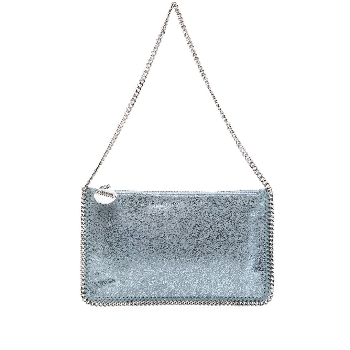 Front view with bag zipped and handles upright.