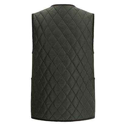 Burberry diamond-quilted sleeveless jacket Topwear