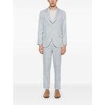 Brunello Cucinelli single-breasted linen suit MB430LDWHC076-P25