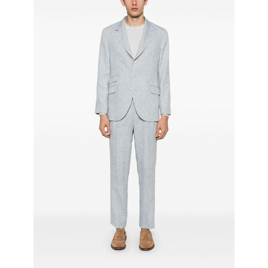 Brunello Cucinelli single-breasted linen suit Suits
