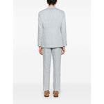 Brunello Cucinelli single-breasted linen suit MB430LDWHC076-P25