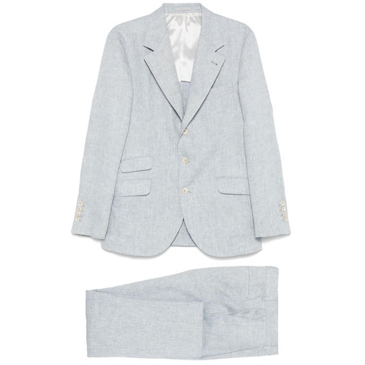 Brunello Cucinelli single-breasted linen suit Suits