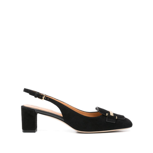 Tod's 50mm Suede Pumps with Back Strap XXW63L0JE10HR0B999-P25