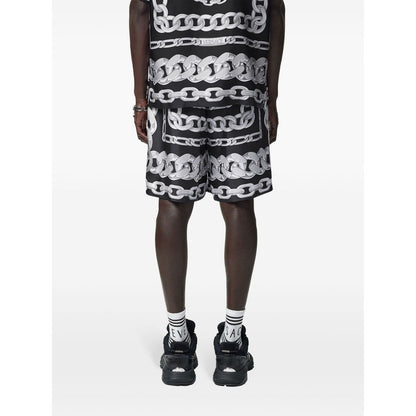 Versace Medusa Chains Silk Shorts Short trousers