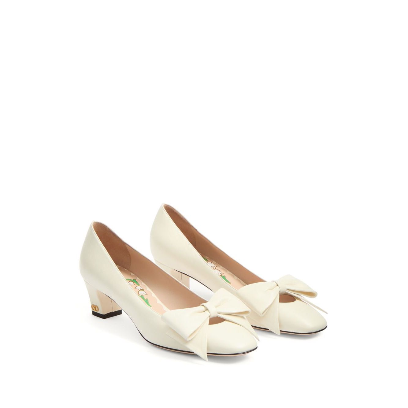 Valentino Garavani Bowow Décolleté In Kid 45mm High Heel