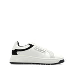 EMPORIO ARMANI EXCLUSIVE Emporio Armani Leather sneakers with suede details and eagle plaque