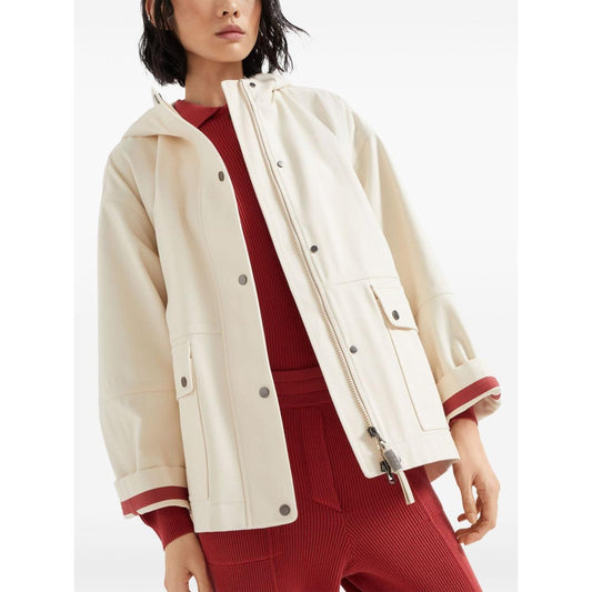 Brunello Cucinelli Coats White Jackets