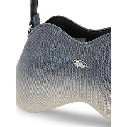 Diesel double-d denim shoulder bag Shoulder