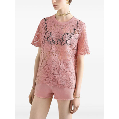 Dolce & Gabbana corded lace short sleeved T-shirt