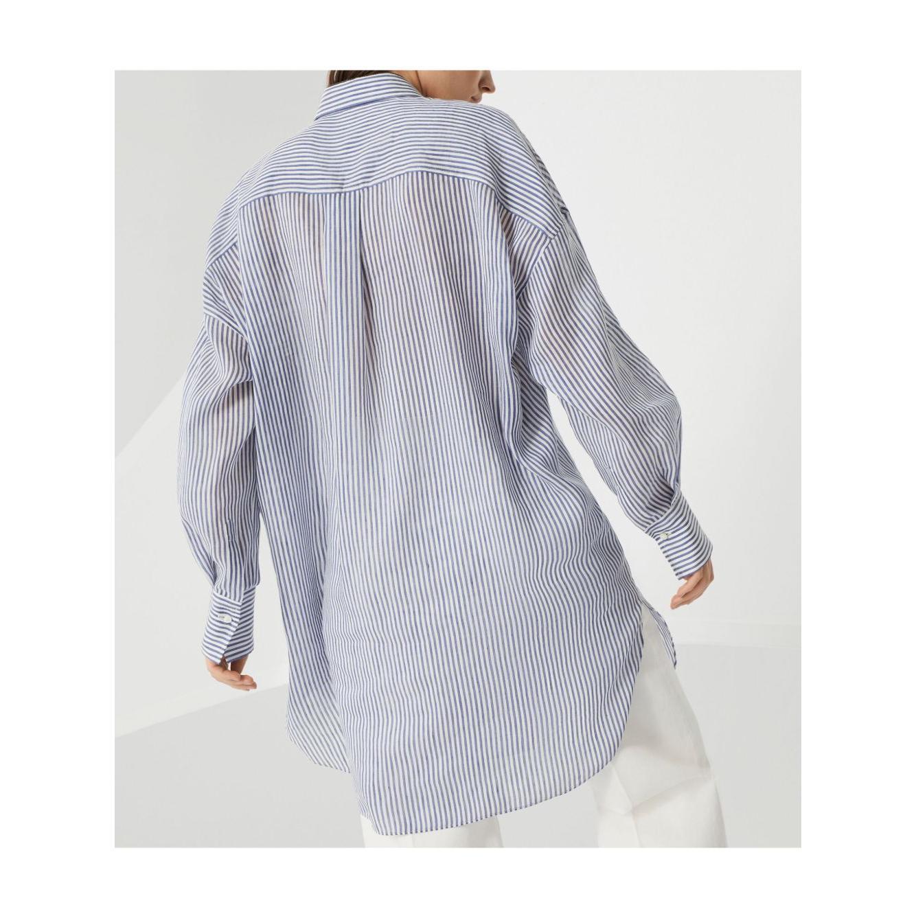 Brunello Cucinelli Shirts Clear Blue MH756NL416C503-P25
