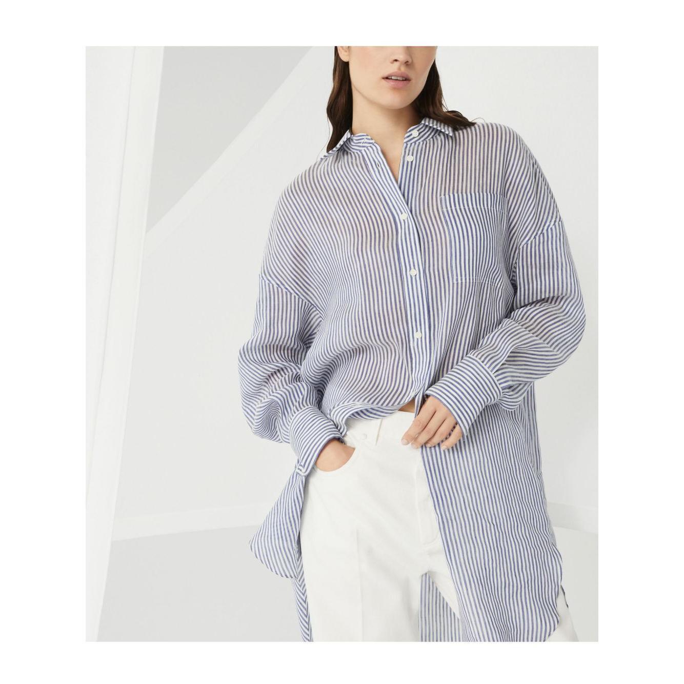 Brunello Cucinelli Shirts Clear Blue MH756NL416C503-P25