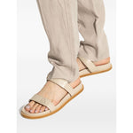 EMPORIO ARMANI EXCLUSIVE Emporio Armani Leather Slide Sandals Sandals