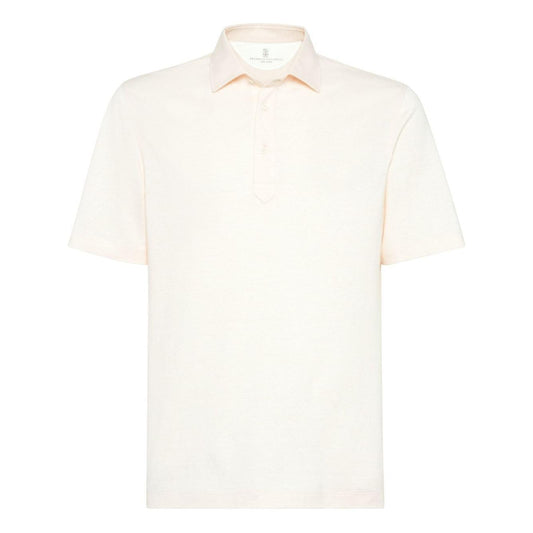 Brunello Cucinelli T-shirts and Polos Orange Topwear