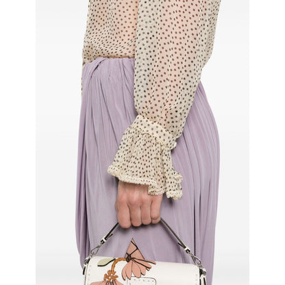 Valentino Plus-de-pois Print Light Georgette Shirt Shirts