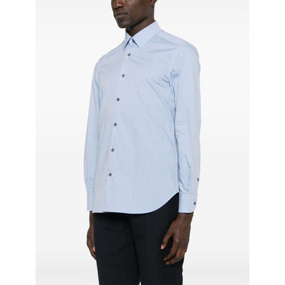 Emporio Armani Shirts Clear Blue Shirts