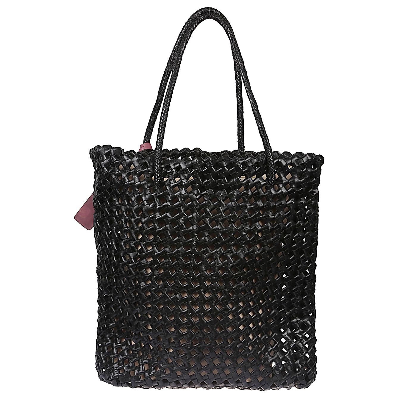 Front view with bag zipped and handles upright.