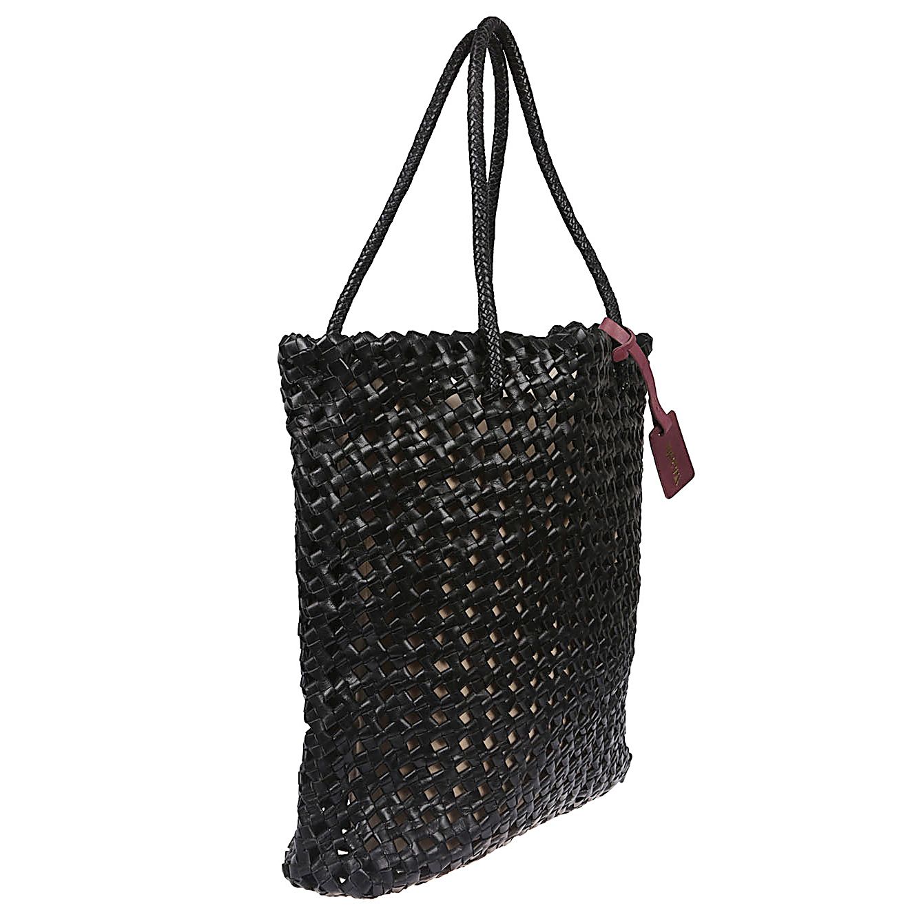 Front view with bag zipped and handles upright.