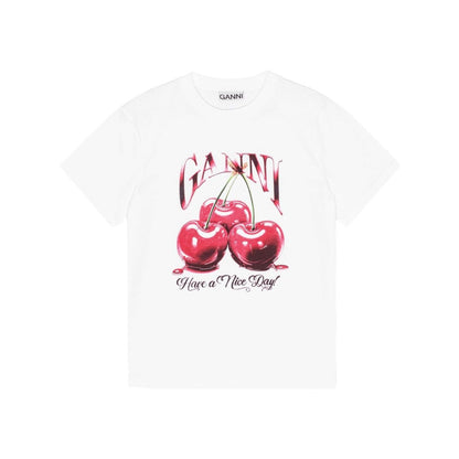 GANNI T-shirts and Polos White Topwear