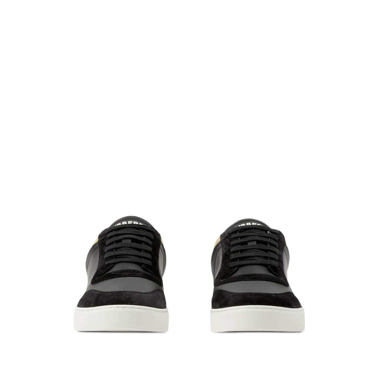 Burberry Leather, suede and check sneakers Sneakers
