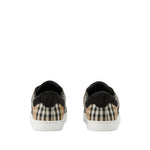 Burberry Leather, suede and check sneakers Sneakers