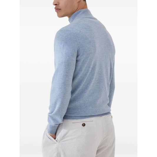 Brunello Cucinelli Sweaters Clear Blue Topwear