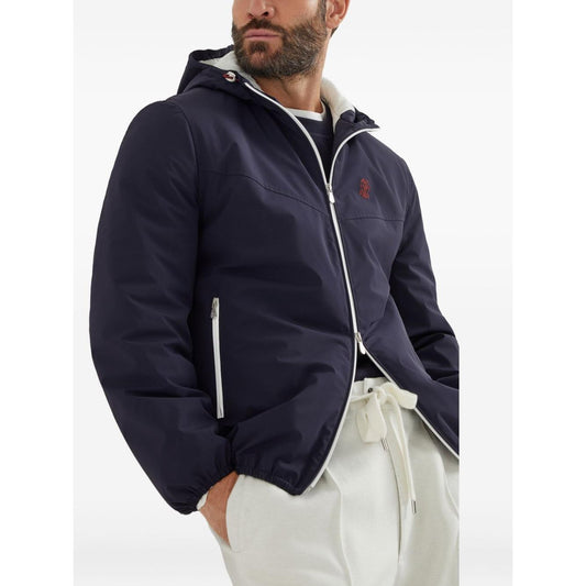 Brunello Cucinelli Coats Blue Jackets
