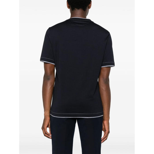 Brunello Cucinelli T-shirts and Polos Blue Topwear