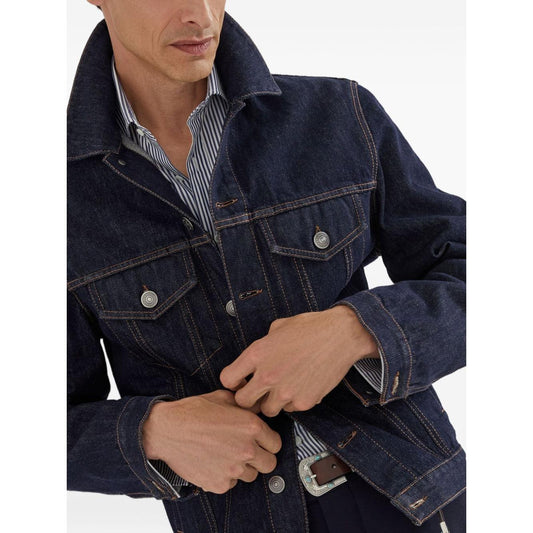 Brunello Cucinelli Shirts Blue Shirts