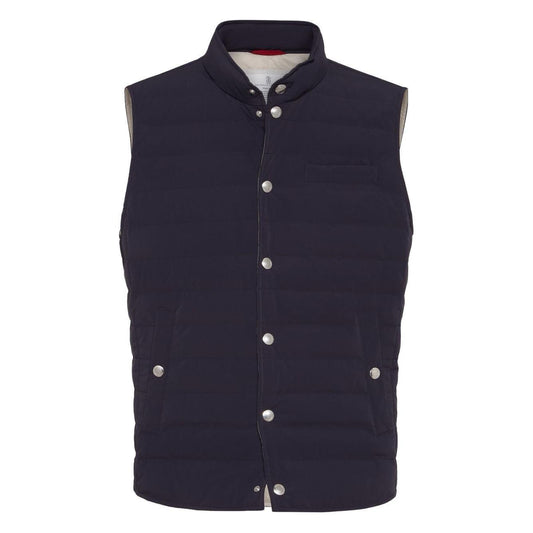 Brunello Cucinelli Jackets Blue Vests