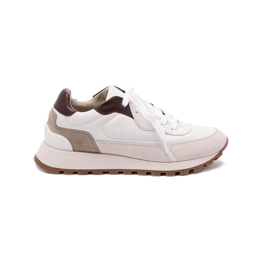 Brunello Cucinelli Calfskin and suede runners Sneakers
