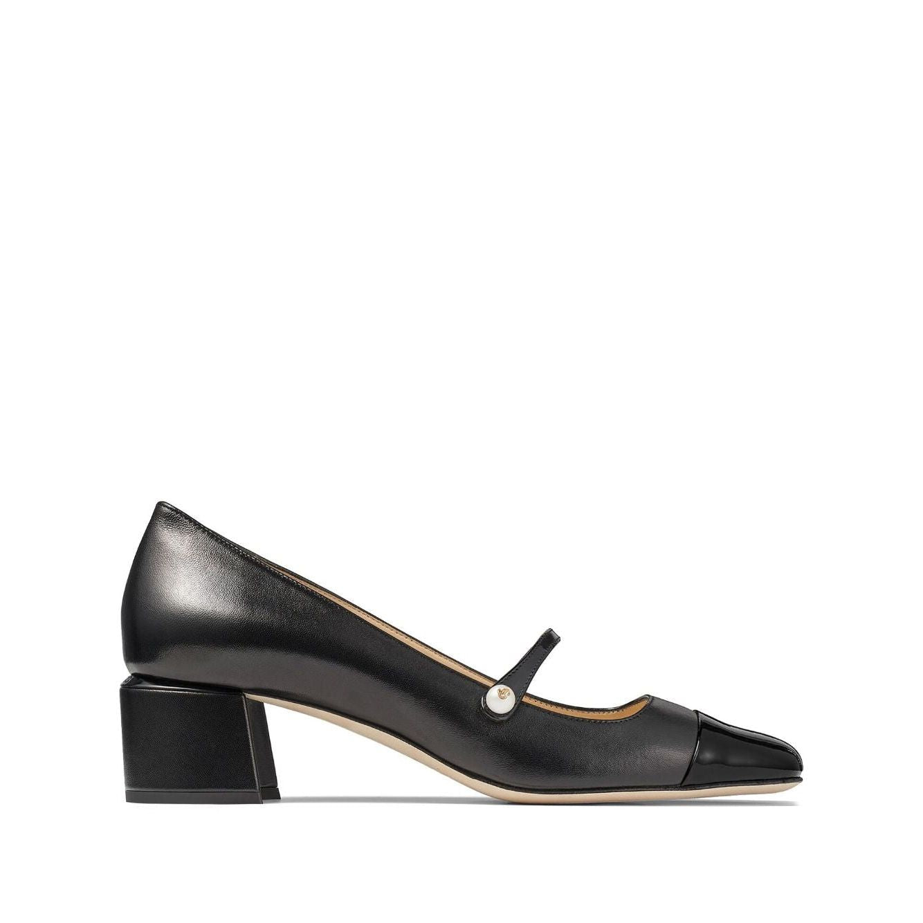 Jimmy Choo Elisa 45 Nappa and Patent Leather Pumps High Heel