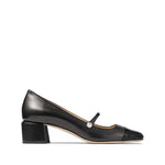 Jimmy Choo Elisa 45 Nappa and Patent Leather Pumps High Heel
