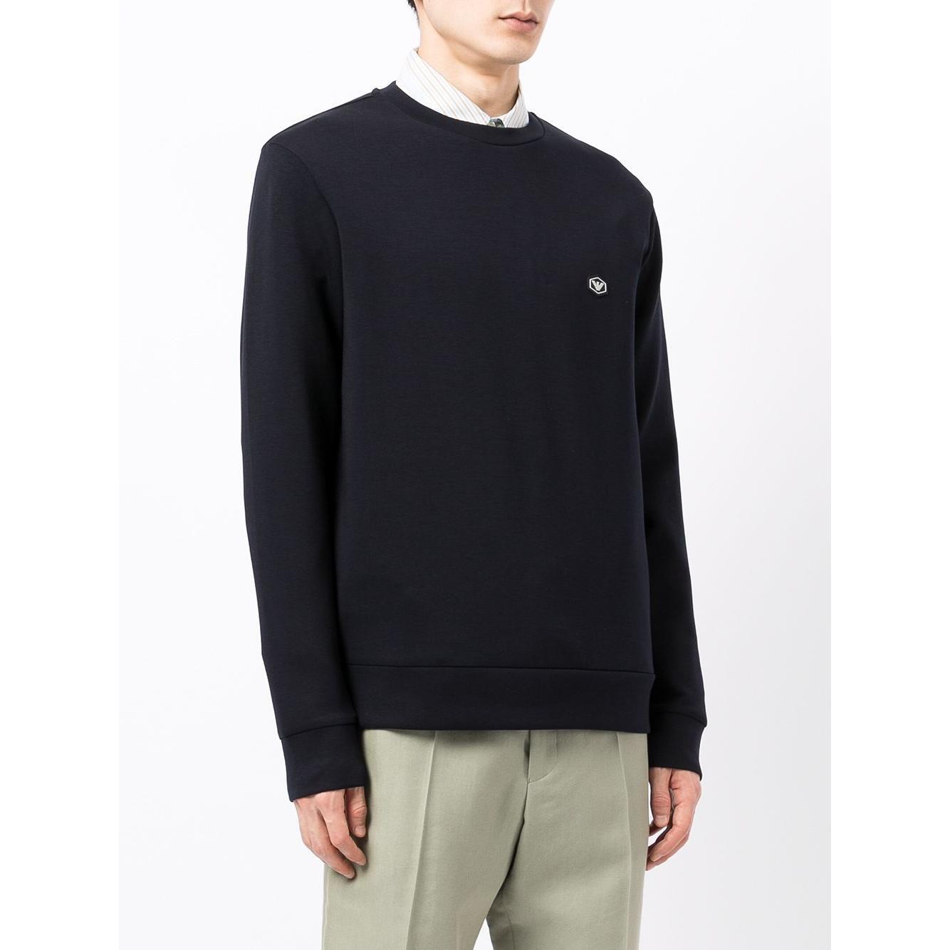 Emporio Armani Sweaters Blue Topwear