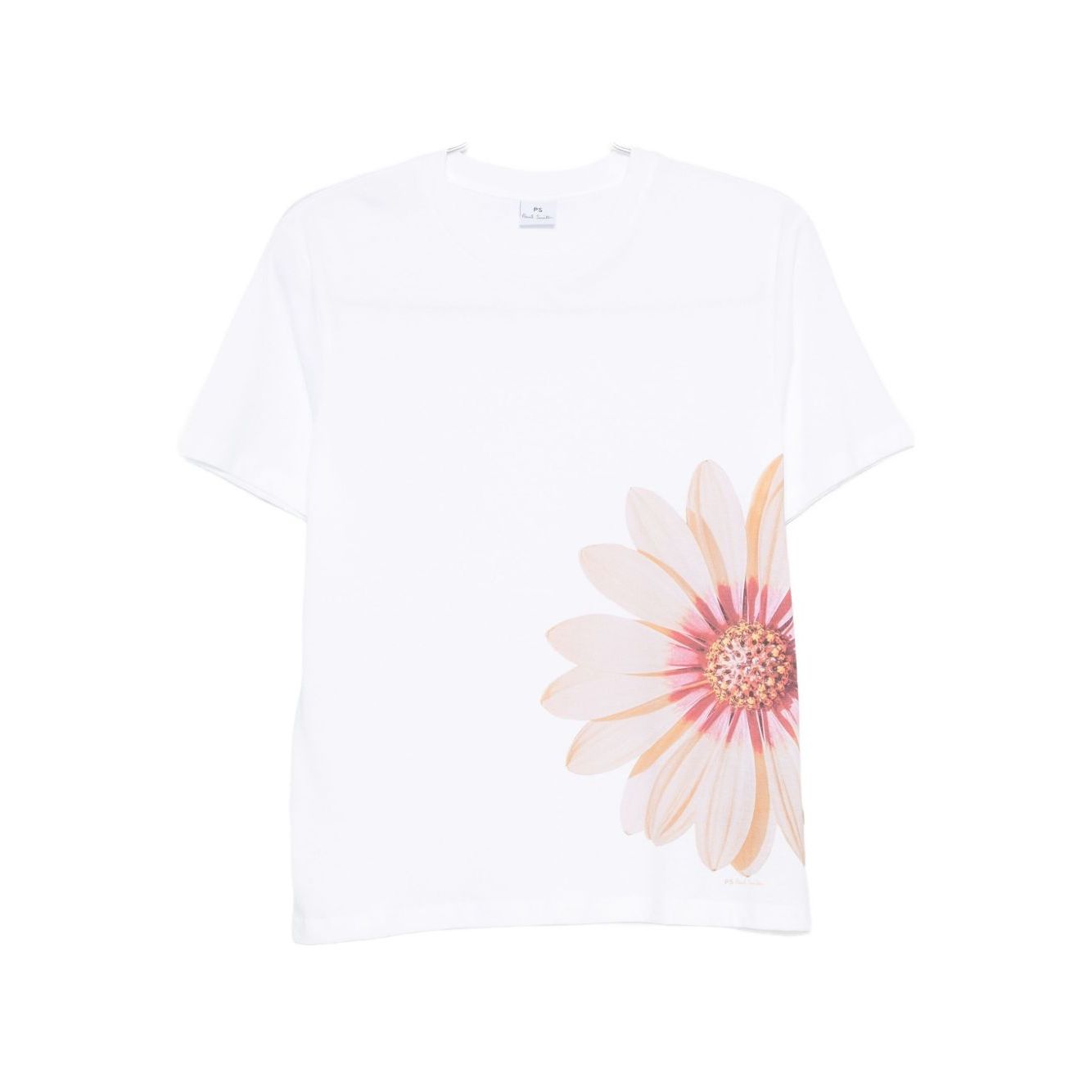 PS By Paul Smith T-shirts and Polos White short sleeves crew neck floral print Zinnia cotton t-shirt