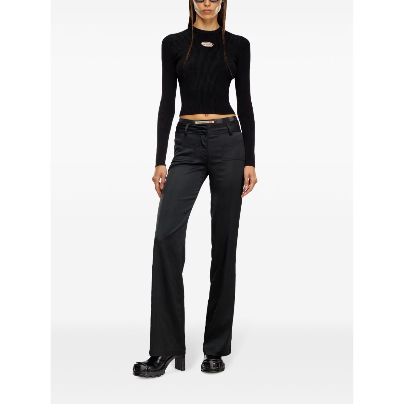 Diesel Sweaters Black Topwear