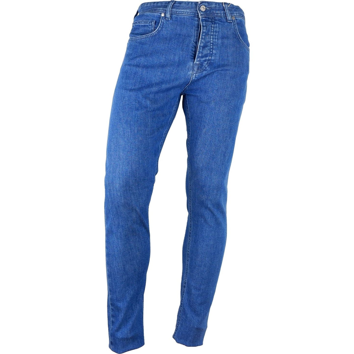 Aquascutum Light Blue Cotton Men Jeans AQ-7870-W31
