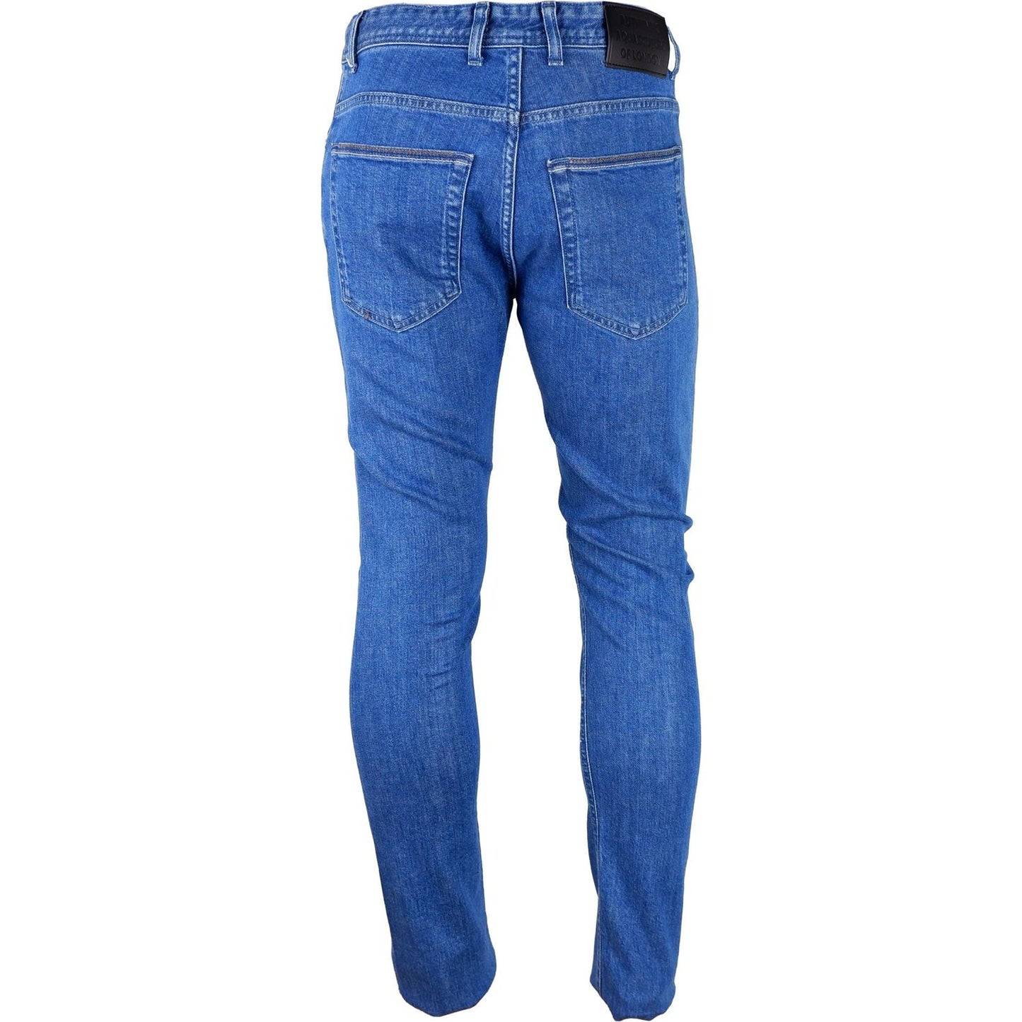 Aquascutum Light Blue Cotton Men Jeans AQ-7870-W31