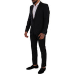 Dolce & Gabbana Black Fantasy GOLD Wool Slim Fit 2 Piece Suit KOS1910 - 48